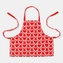 Search for red heart pattern aprons Valentine