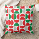 Search for mid century modern christmas pillows Red