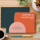Search for colorful wedding envelopes Modern