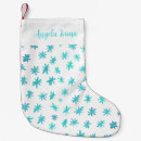 Search for turquoise christmas stockings Snowflakes