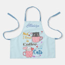 Search for coffee cat aprons Kitten