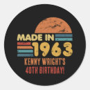 Search for 1963 stickers 60th birthday