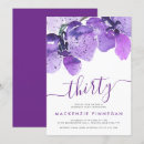 Search for orchids birthday invitations Typography