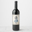 Search for alice in wonderland wine labels Whimsical