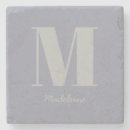 Recherche de gris dessous de verres Monogrammé