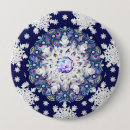 Recherche de flocon neige badges Bleu