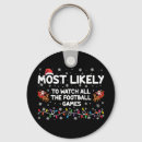 Search for football keychains Xmas