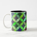 Recherche de motif circulaire tasses Coloré