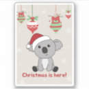 Recherche de koala noël autocollants Enfants