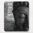 Recherche de sagesse tapis souris Bouddha