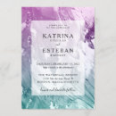 Search for purple and teal wedding invitations Modern
