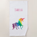 Search for unicorn beach towels Rainbow
