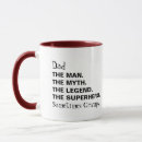 Search for dad man myth legend mugs Typography