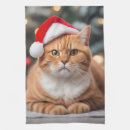 Search for funny christmas tea towels Kitten