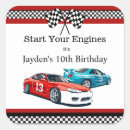 Recherche de damier rouge autocollants Fête d'anniversaire