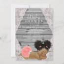 Search for afro baby girl shower invitations Vintage