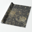 Search for vintage map wrapping paper Paris