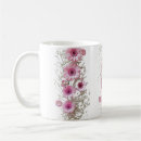 Search for delicate flower mugs Pastel pink