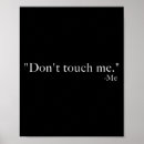 Search for touch me posters Design