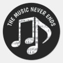 Search for musical note stickers Black and white