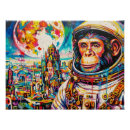 Recherche de chimpanzés posters Astronaute