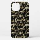 Search for live laugh love iphone cases Black
