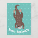 Search for cartoon otter postcards Cute