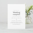 Search for evening reception invitations Calligraphy elopement party