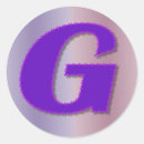 Recherche de monogramme g autocollants Violet