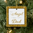 Search for dad in heaven ornaments Memorial