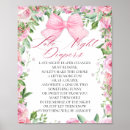 Search for baby shower game posters Coquette bow