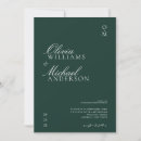 Search for elegant emerald green wedding invitations Calligraphy