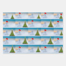 Search for arctic fox wrapping paper Blue