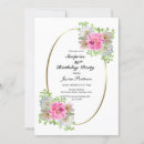 Search for vintage 30th birthday invitations Flowers
