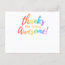 Search for you are awesome postcards Thanks