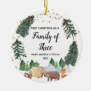 Search for family of three ornaments Christmas for family