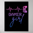Search for gamer girl posters Gamers