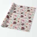 Search for burgundy floral wrapping paper Peonies