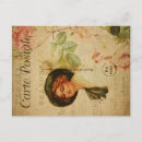 Recherche de typographie française cartes postales Rose