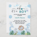 Search for blue safari baby shower invitations Baby boy