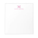 Search for pink notepads Monogrammed