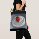 Search for strawberries tote bags Red