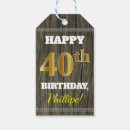 Search for 40th birthday gift tags 40 years old