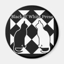 Recherche de noir et blanc chat magnets Chats