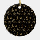 Search for gold moons ornaments Black