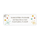 Search for mid century modern return address labels Geometric