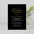 Search for gold foil rehearsal dinner invitations Classy