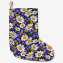 Recherche de fleurs sauvages chaussette de noël Motif