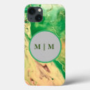 Search for marble swirl iphone cases Green