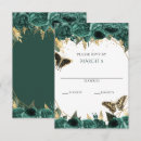 Search for butterflies rsvp cards Floral